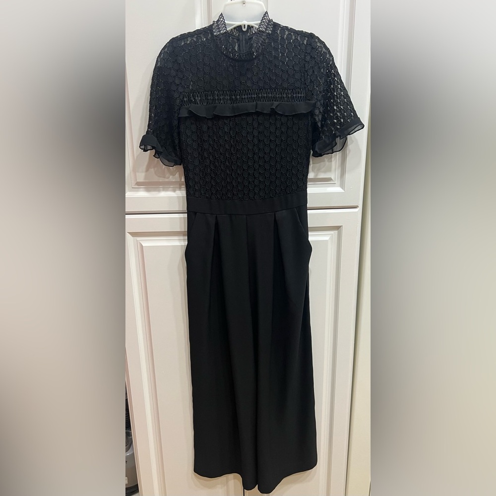Chelsea28  Black Lace Jumpsuit